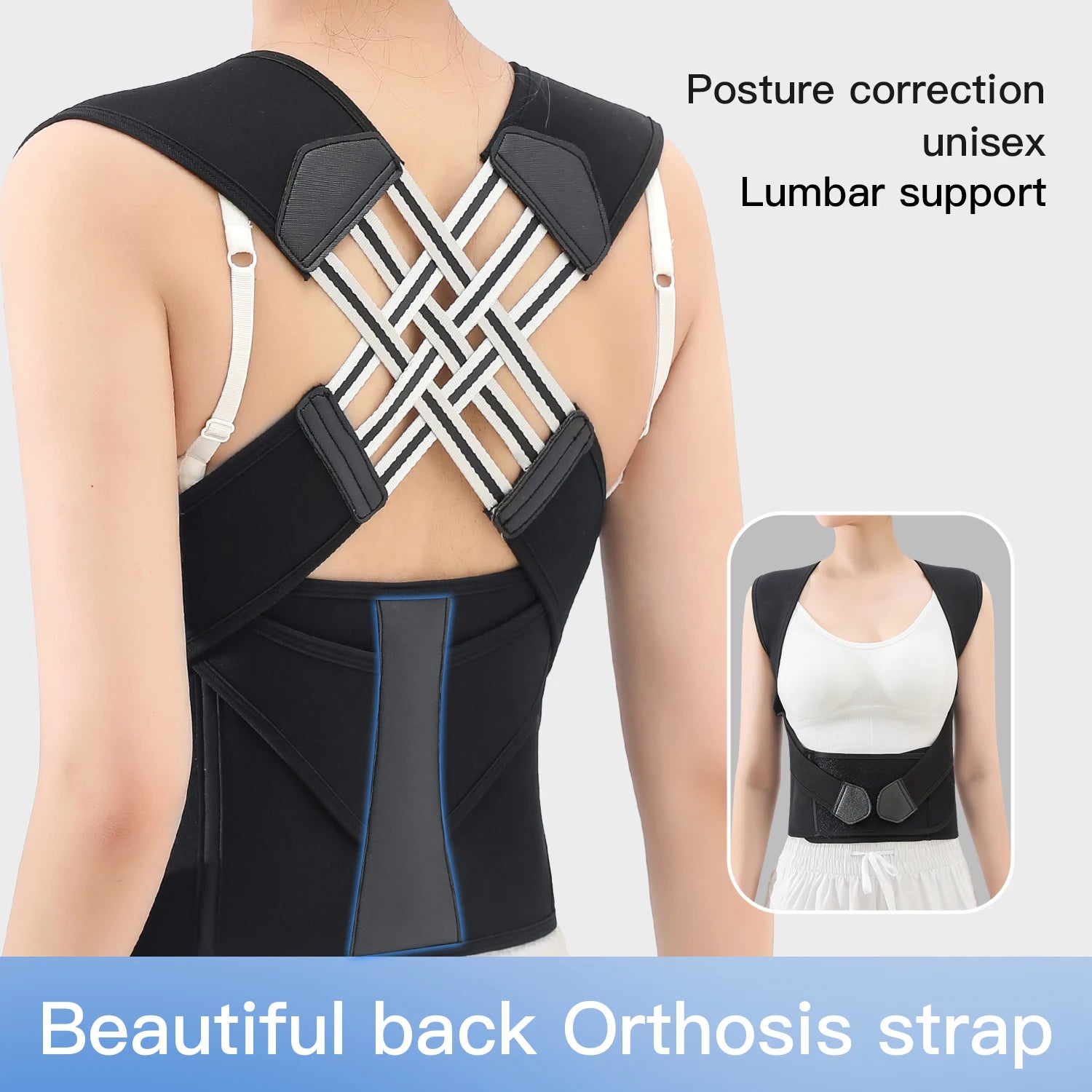 Adjustable Back Brace Posture Corrector With Full Support